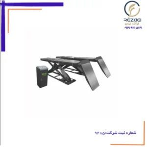 جک قیچی 180 سانتی متری میزان فرمانی روکار PL-D35B fvkm برند پولی با ترنستیبل و جک تو دلی کامل