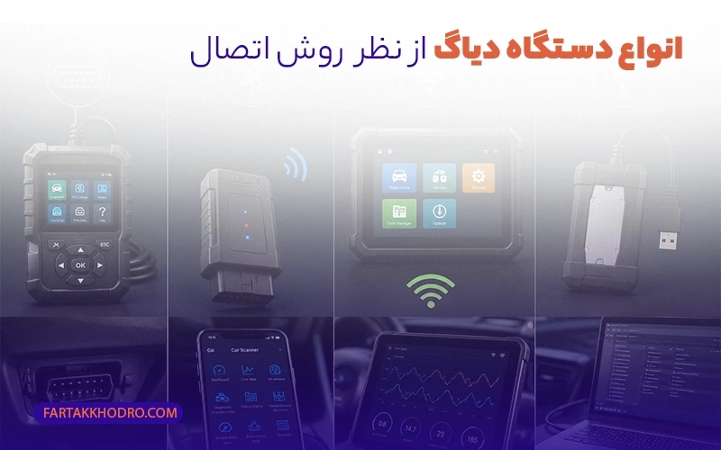 انواع دیاگ خودرو از نظر روش اتصال